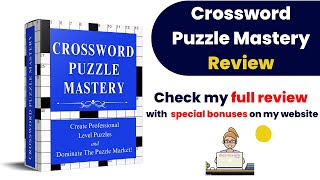 Crossword Puzzle Mastery Review: Must-Have Resources For Amazon KDP Biz