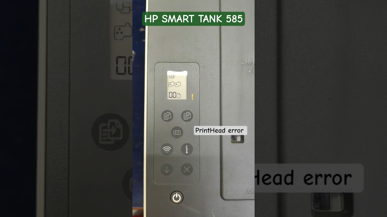 HP SMART TANK 585 | colour and black Printhead error | printhead or Carriage pca problem 