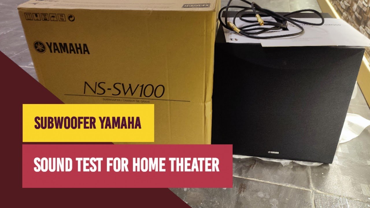 Unboxing Subwoofer Yamaha NS SW100 | Home Theater -