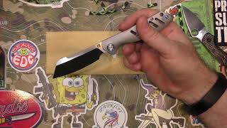 Monthly Knife Club Onyx - May 2022 - Artisan Cutlery Tomahawk Full Ti Folder - Unboxing & Review screenshot 3