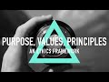 Purpose values principles  an ethics framework