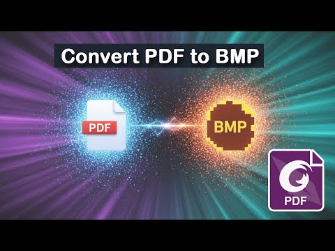 How to Convert PDF to BMP Image Format in Foxit PDF Editor