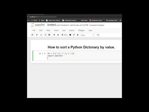 || Sort Value Dictionary In Python || Python Tips and Tricks ||