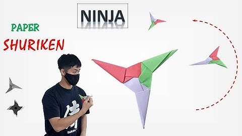 Cách gấp phi tiêu Ninja shuriken hinh 3 sao l làm phi tiêu naruto 3 cánh origami ntn