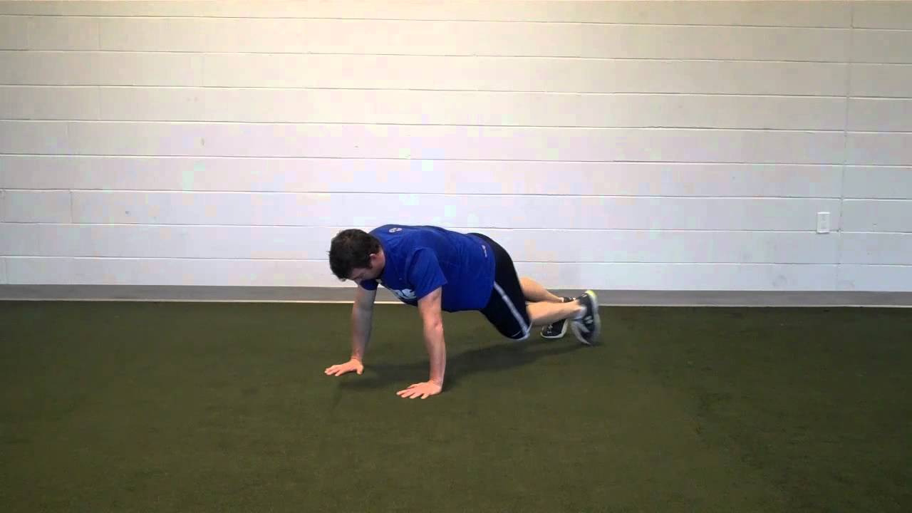 Push Up Knee to Opposite Elbow - YouTube