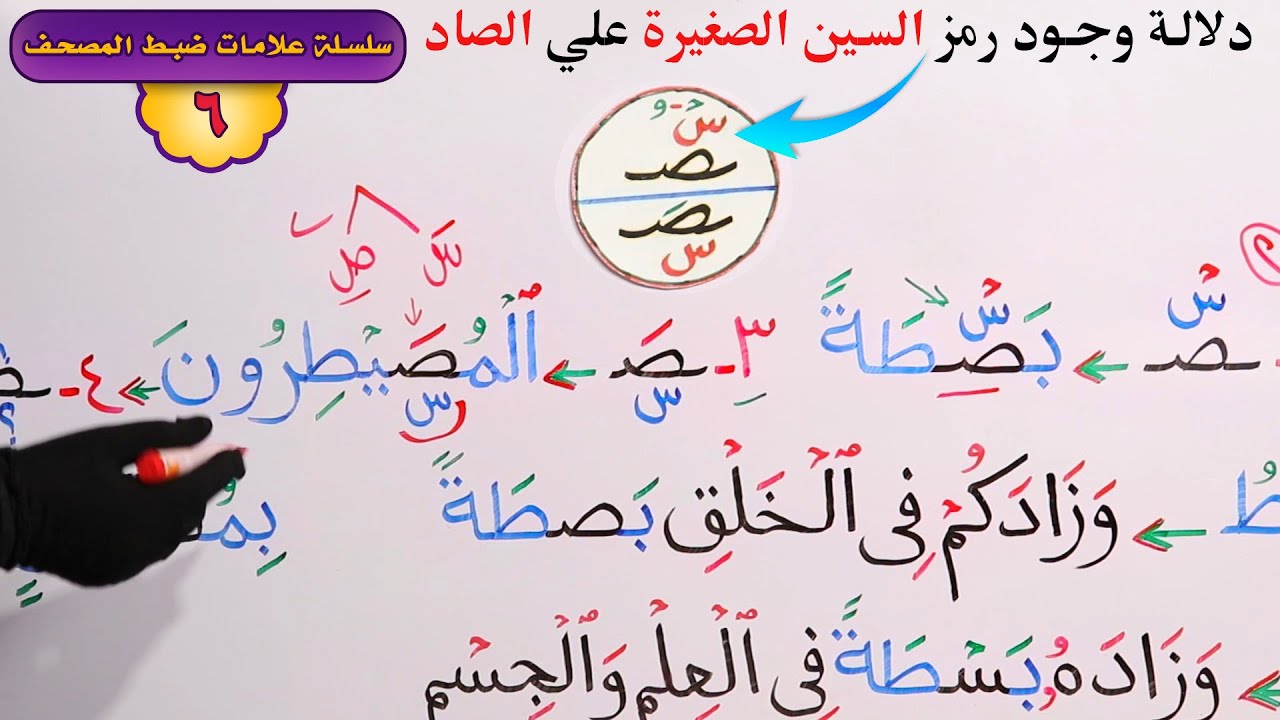 6) علامات ضبط المصحف