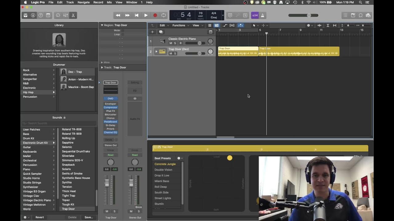Logic Pro X 10.6. Tutorial Using the Automatic Drummer YouTube