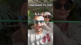 TIMEWARP FILTER! (Got you!) 🤣 #shorts #funny #couple