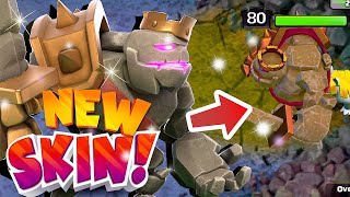 New Skin GOLEM KING!! is HERE!! | Clash Of Clans | top 3 skin!