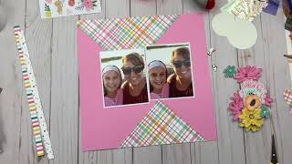 Scrapbook Layout - DoubleShot Kit with Christine