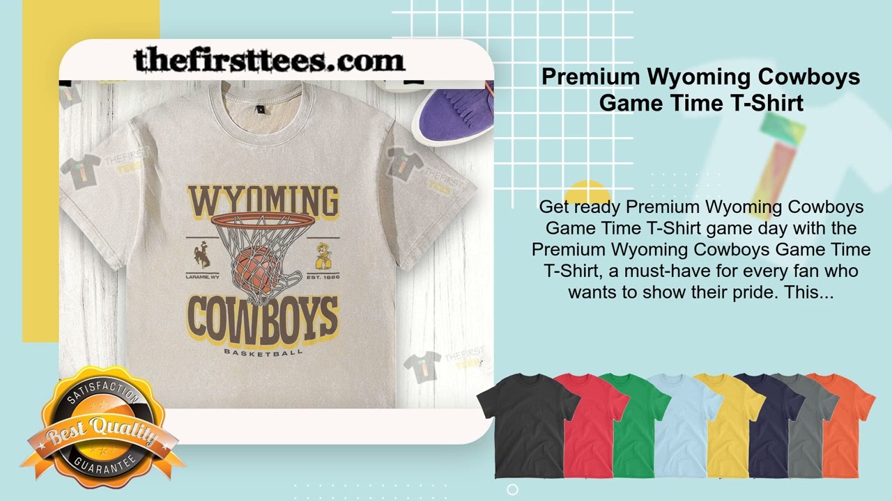 Premium Wyoming Cowboys Game Time T-Shirt