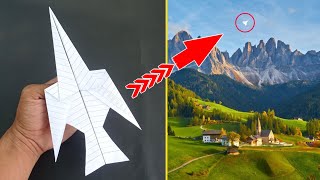 LONG DISTANCE - How to Make a Jet Plane out of Paper for Long Distance Flights.