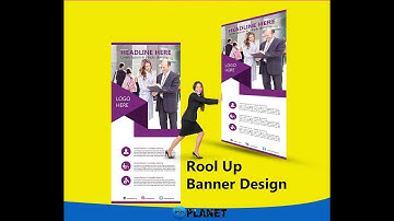 How To Design Professional Roll Up Banner | Photoshop Tutorial