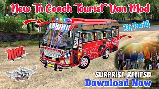 🤩🥳 NEW TN TATA COACH TOURIST VAN MOD RELIESD FOR BUSSID DOWNLOAD IN TAMIL #bussid #newbusmod #vanmod
