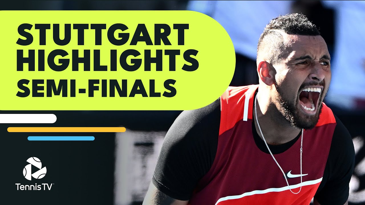 Murray Plays Kyrgios; Berrettini Faces Otte Stuttgart 2022 Semi-Finals Highlights