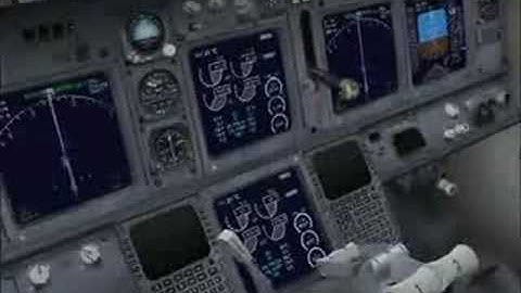 FSX Boeing 737 landing at bad weather