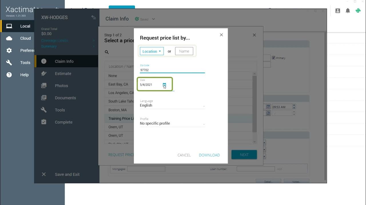 Xactimate Xpert Tip Downloading a Price List YouTube