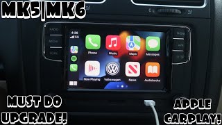 The BEST Head Unit Upgrade With Apple CarPlay For A MK5|MK6 VW! RCD 330!