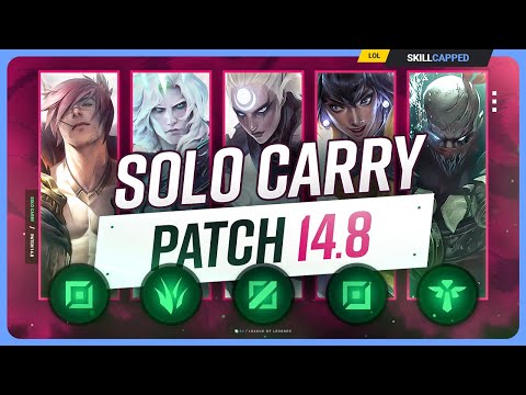 The NEW BEST SOLO CARRY CHAMPIONS on PATCH 14.8 