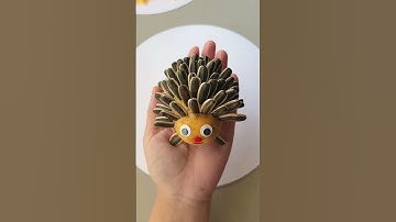 Làm con nhím từ củ khoai tây và hướng dương#thucong #handmade