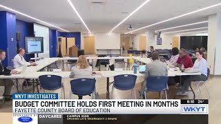 WKYT Investigates FCPS budget committee holds first regular scheduled meeting in months