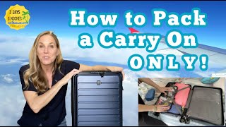 How to Pack a Carry On Only 2023| Packing Hacks and Secrets | Packing Tips