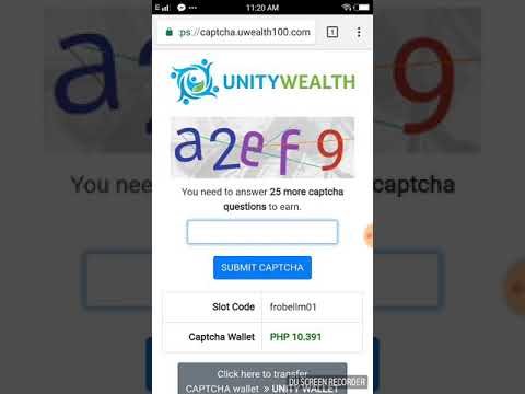 Unity wealth captcha typing