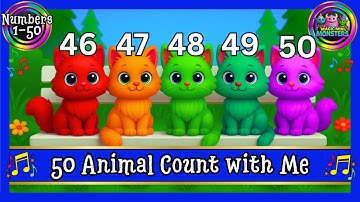 50 Animal Count with Me | Sing-a-long | Magic Mini Monsters #magicminimonsters #magicminimonsters