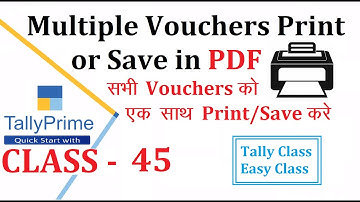 View Export All sale invoice in PDF Format in Tally Prime l How to Print Multiple voucher Print in T