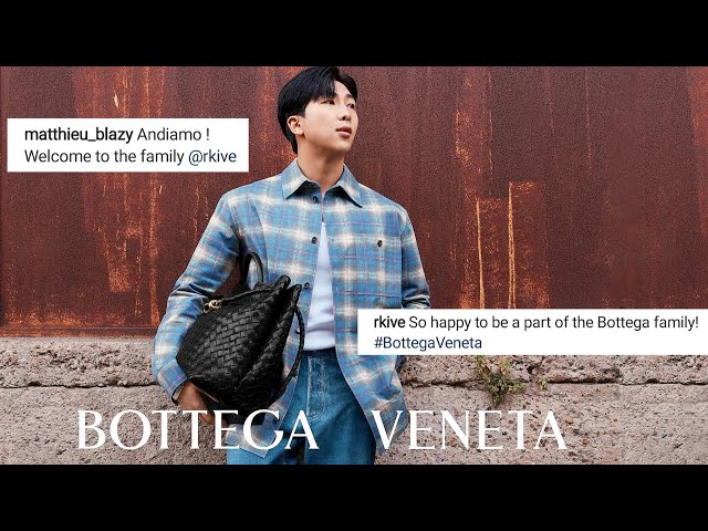 Creative director of 'Bottega Veneta' welcomes BTS's RM as a brand  ambassador