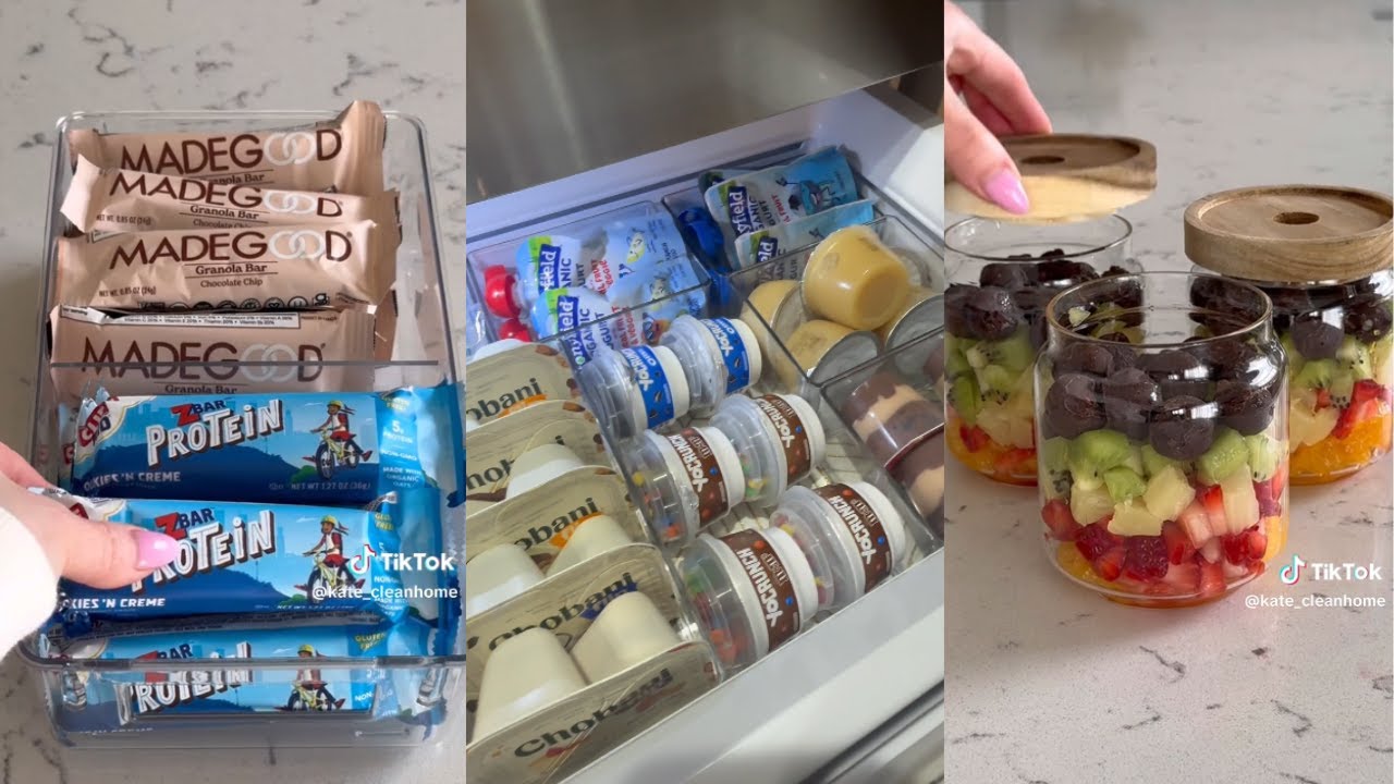 Food Restocking Satisfying Random Restock, Food restock, Organizing & Cleaning ASMR ...
