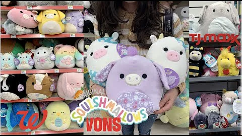 NEW EASTER COW! Squishmallow hunting at VONS, Walgreens, and TJ MAX!