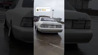 Senseless Metal Logo Banner On A Lexus Ls400