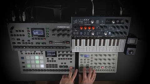 Dawless Techno Jam = Elektron Octatrack MK2 + Analog Rytm MK2 + Model:Cycles + Arturia Microfreak