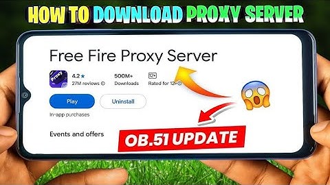 OB51 UPDATE PROXY SERVER 100% REAL 💯😱🔥 | Free Fire New Proxy Server || Proxy Server Free Fire 
