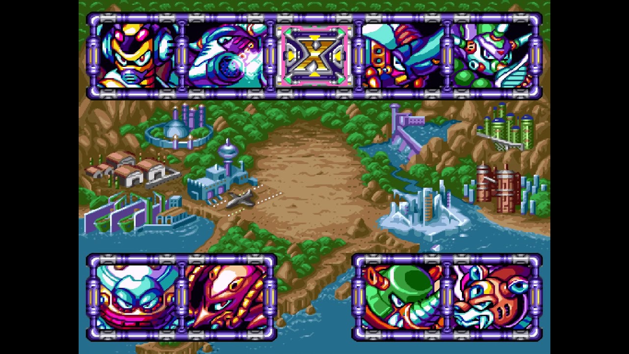 Rockman X3「ロックマンX3」- ステージセレクト1 | Mega Man X3