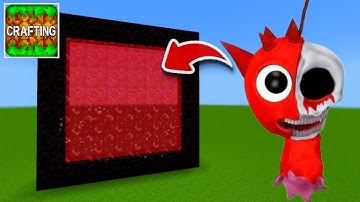 How to Make A Portal To The Horror Raddy Sprunki Dimension in Crafting and Building!