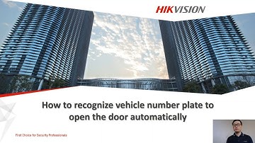 ANPR 02 How to recognize vehicle number plate to open the door automatically