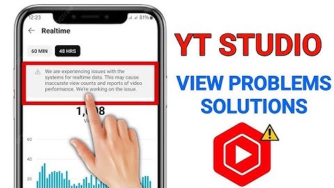 we are experiencing issues with the systems for realtime data yt studio | real time data problem..