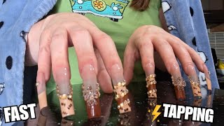 Fast and Aggressive Tapping on Counter & close to Camera ASMR (no talking)