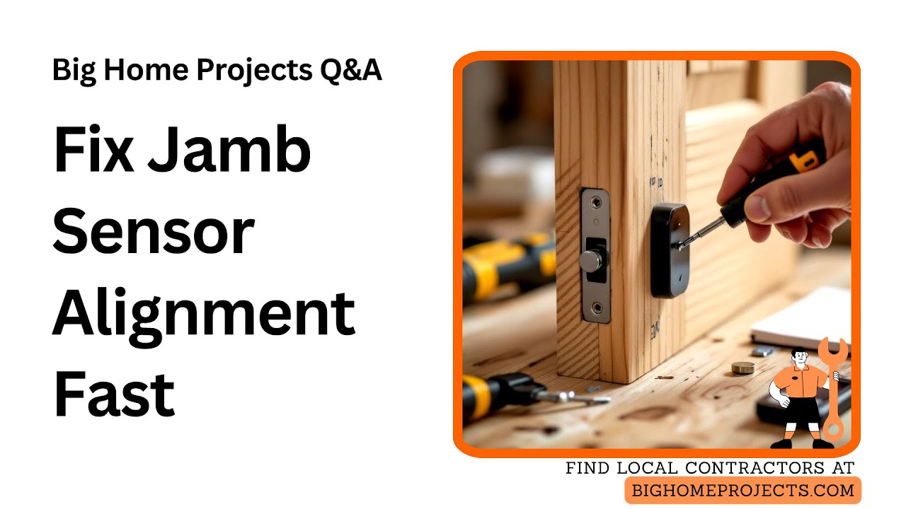 Jamb-Stamped Sensor Alignment Guide for Smart Locks