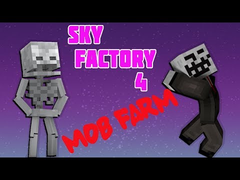 Sky Factory 4 - *Attempting* BUILDING A MOB FARM! - YouTube