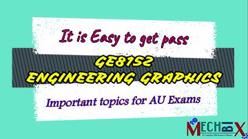 GE8152 Engineering Graphics (R2017) most important questions and important topics