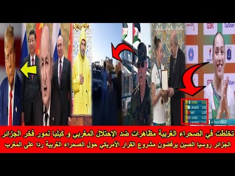 شاهد الجزائر روسيا الصين يرفضون مشروع القرار الأمريكي حول الصحراء الغربية و كيليا نمور فخر الجزائر