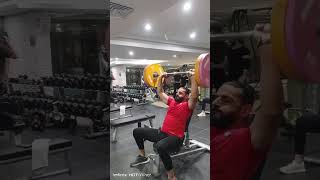 #millitry #press #shoulder #barbell #press #strength #training #gym #shorts #short #viral #power
