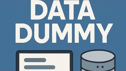Apa itu data dummy?