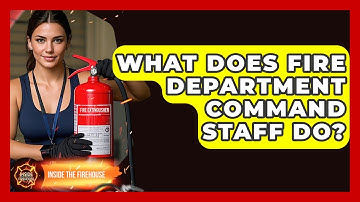 What Does Fire Department Command Staff Do? - Inside the Firehouse