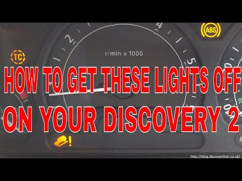 HOW TO FIX YOUR DISCOVERY 2 ABS TRACTION CONTROL AND HILL DESCENT LIGHTS