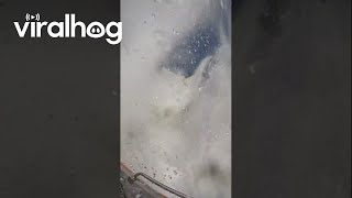 Tourists' Boat Goes Directly Into a Waterfall || ViralHog