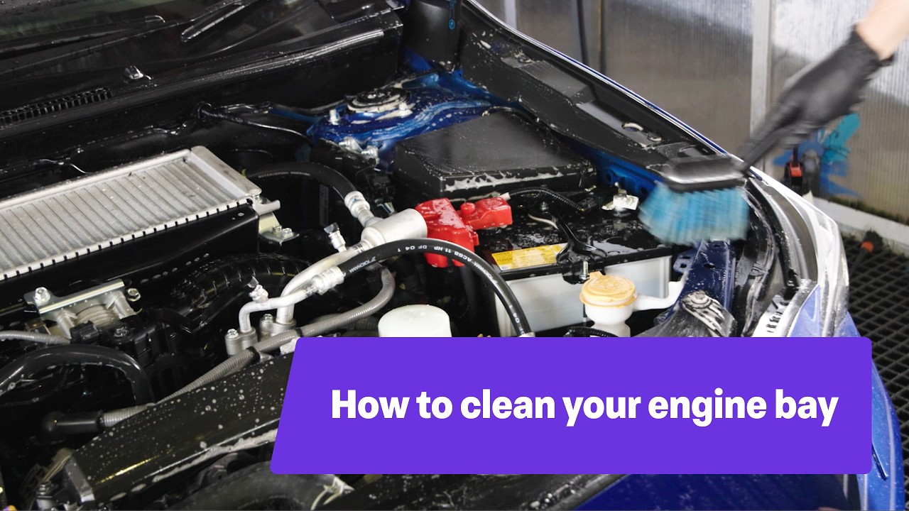 How to clean your engine bay - YouTube